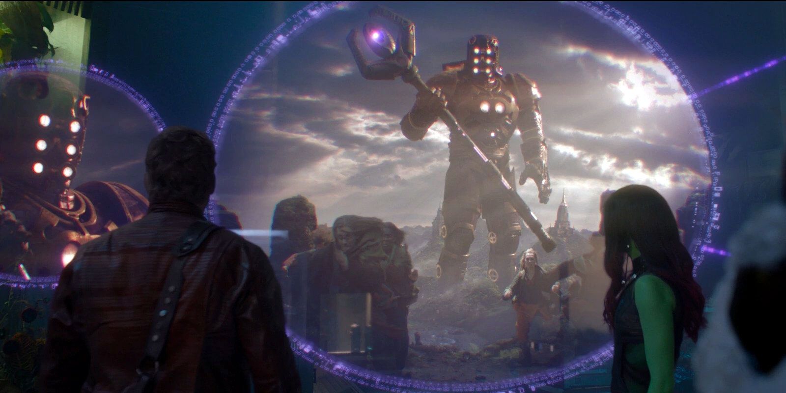 The Celestial, Eson, shown destroying a planet with the power stone in Guardians of the Galaxy.