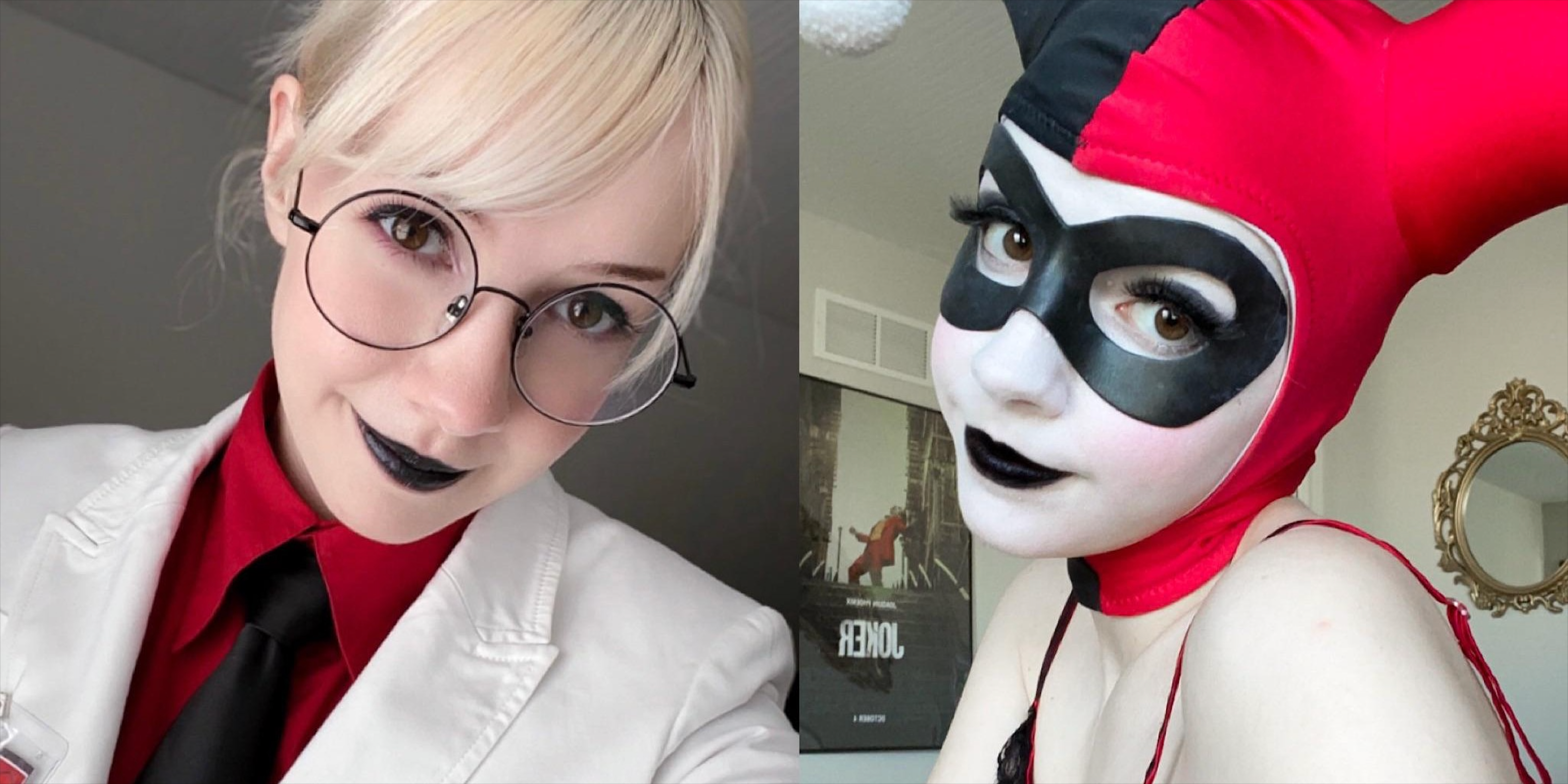 harley quinn before after