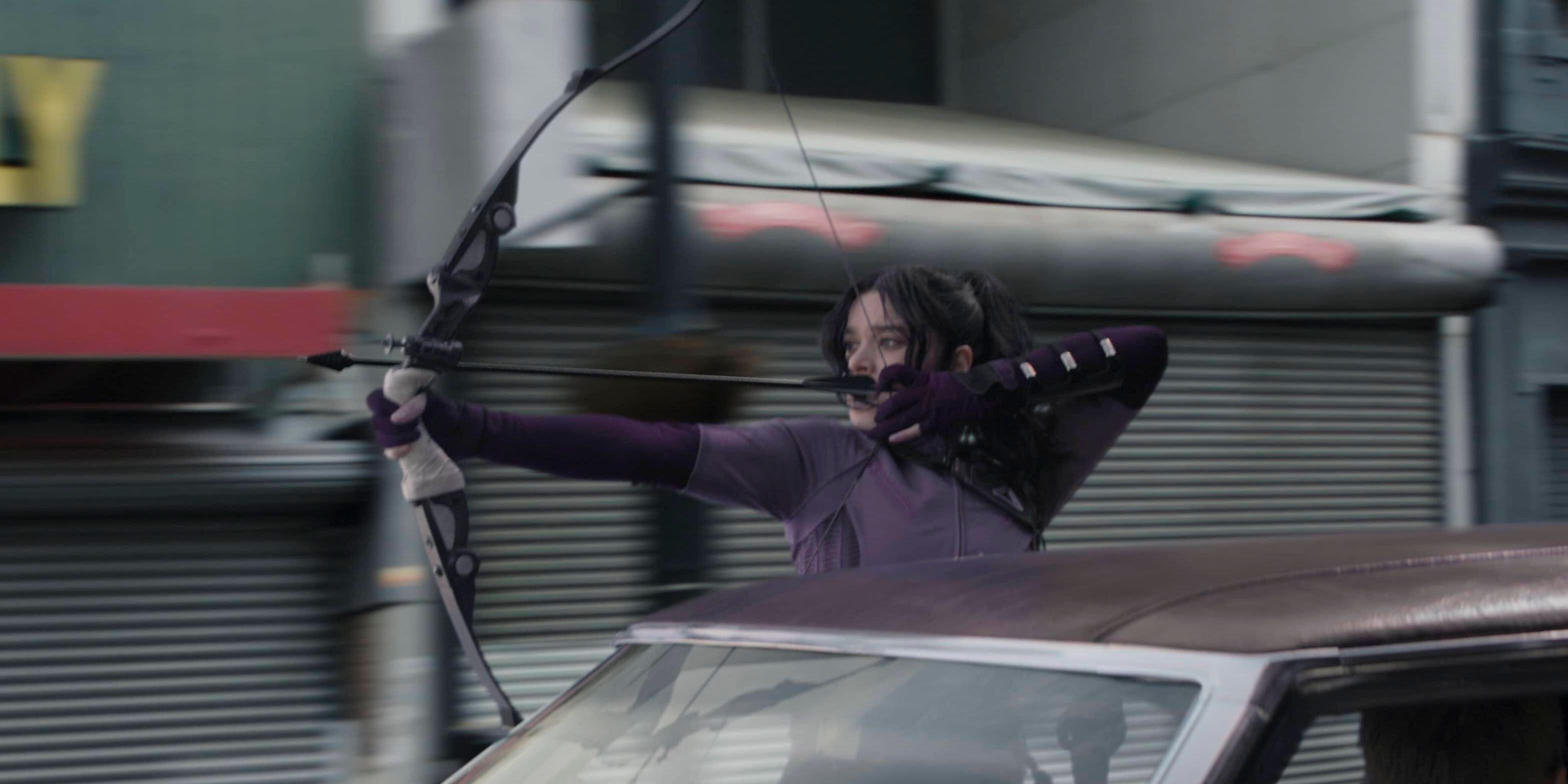 Hailee Steinfeld as Kate Bishop in Marvel Studios' Hawkeye.