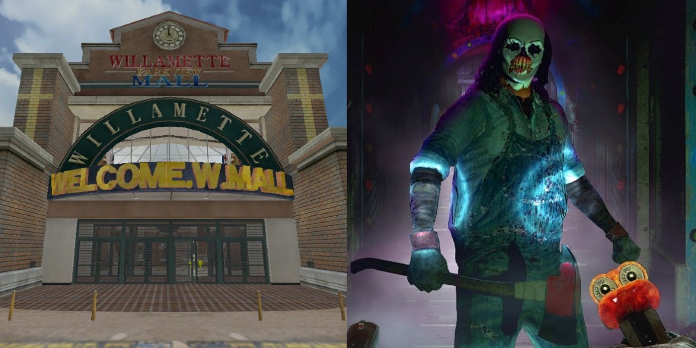Dead Rising Mall and a killer clown from Until Dawn: Rush of Blood