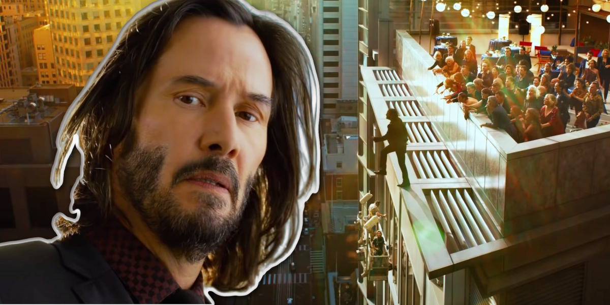 Keanu Reeves Jumped Off A 46-Story Building for Matrix 4 Stunt