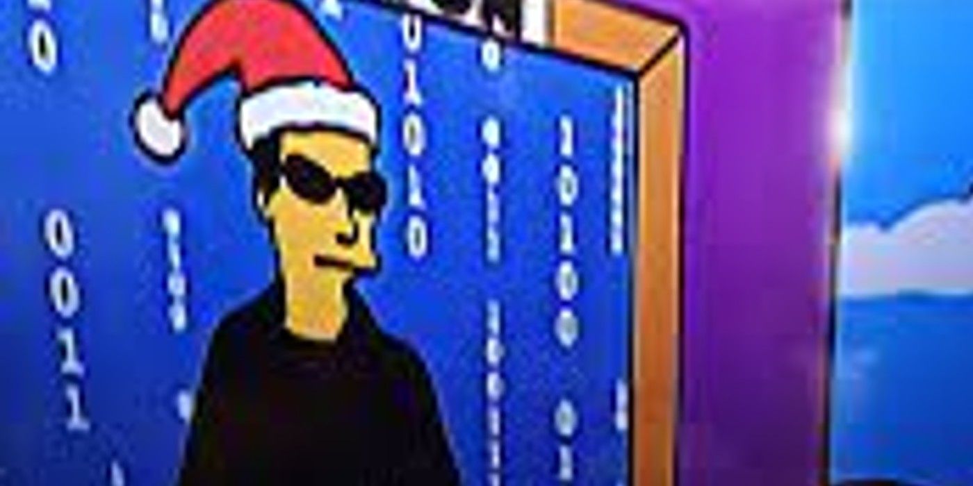 The Matrix Resurrections poster in The Simpsons