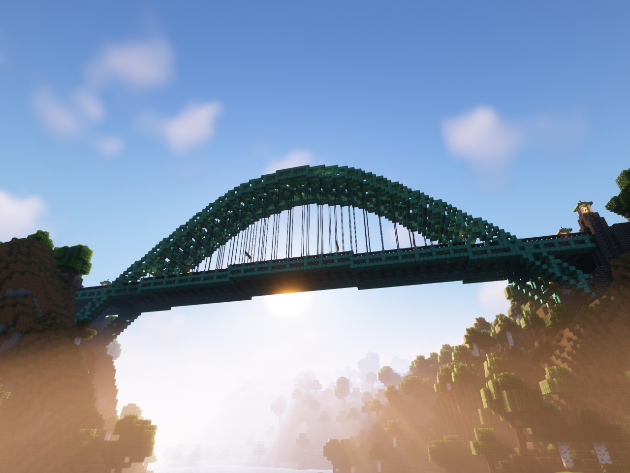 minecraft giant bridge 4