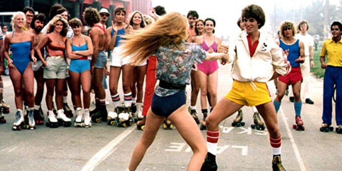 still from a scene of roller skaters in Roller Boogie (1979)