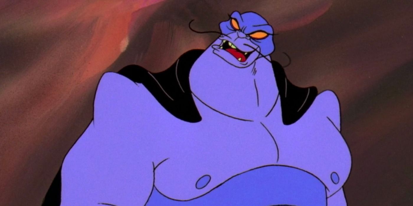 The Evil Manta laughing in The Little Mermaid