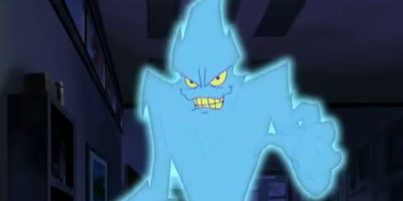 The Phantom Virus glaring in Scooby Doo and the Cyber Chase