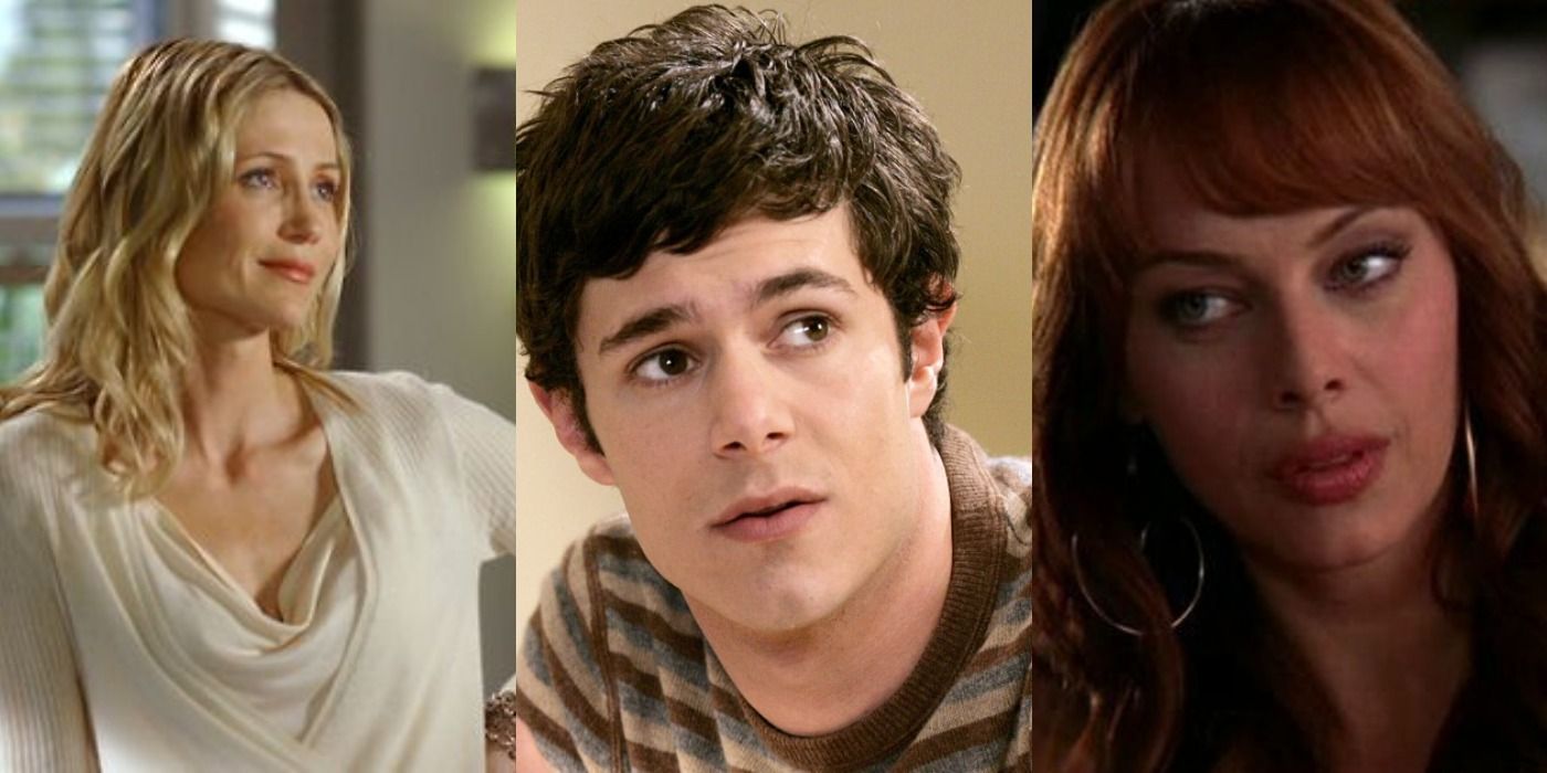 Collage of Kristen, Seth, and Julie in The O.C.