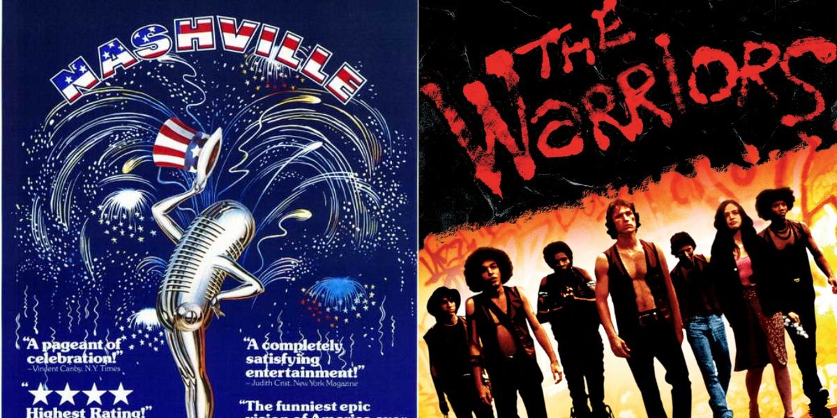 side by side movie posters for Nashville on the left and the warriors on the right.