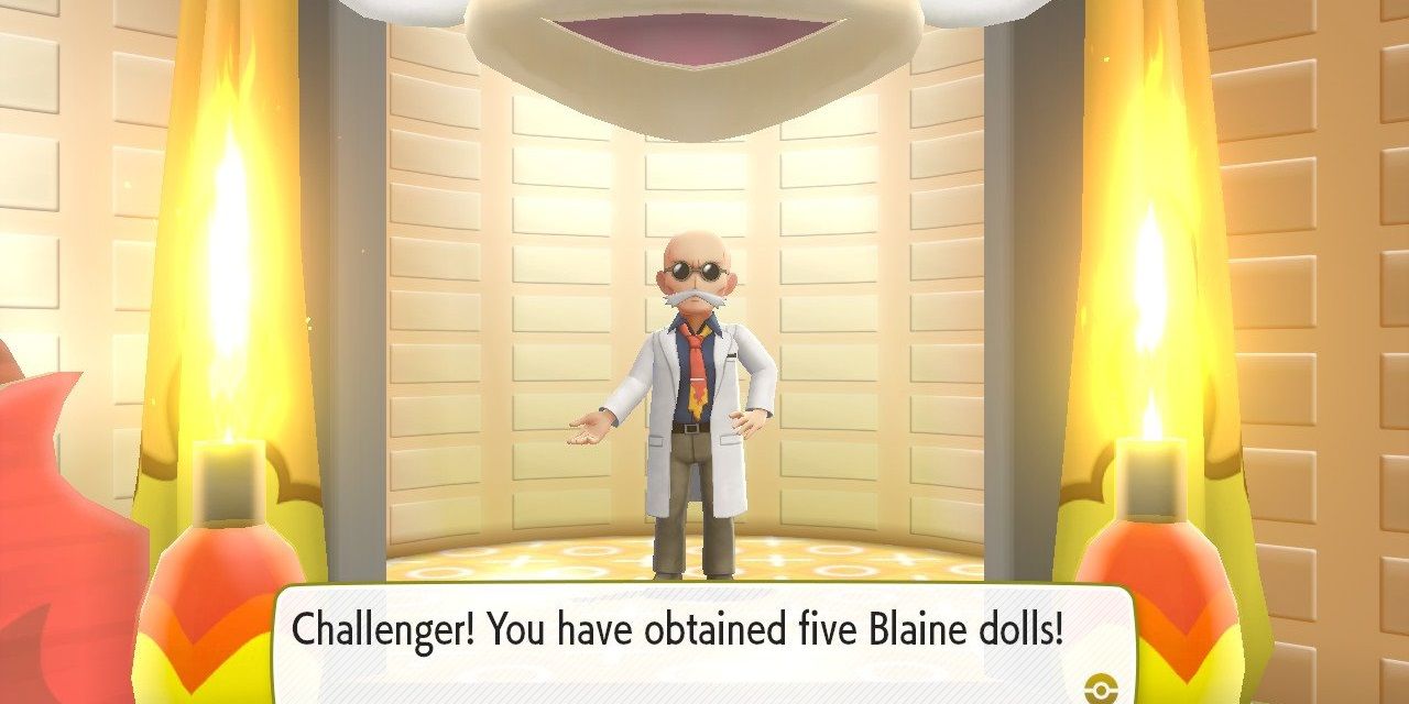 Blaine in Pokemon's Cinnabar Gym