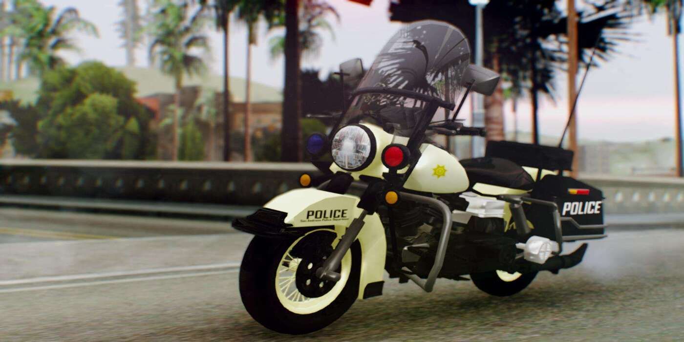 GTA San Andreas Remaster Police Bike Is Indestructible Thanks To Glitch