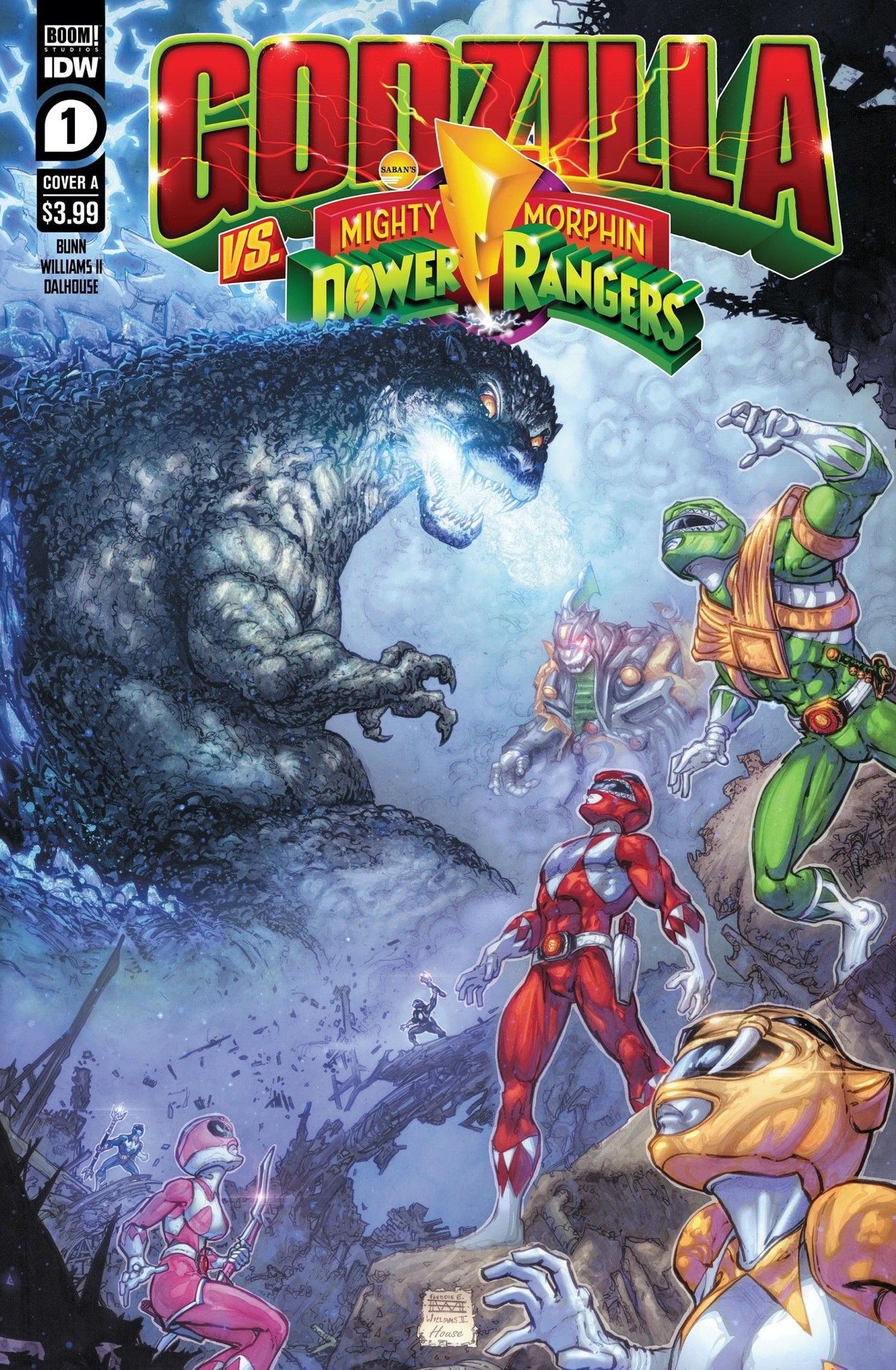 Godzilla Battles the Dragonzord in Epic New Power Rangers Crossover