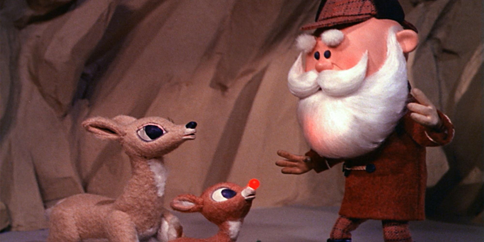 Santa talks to Donner and Rudolph in Rudolph the Red Nosed Reindeer