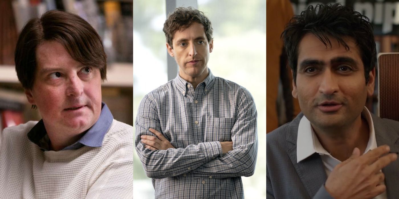 Collage of characters from Silicon Valley.