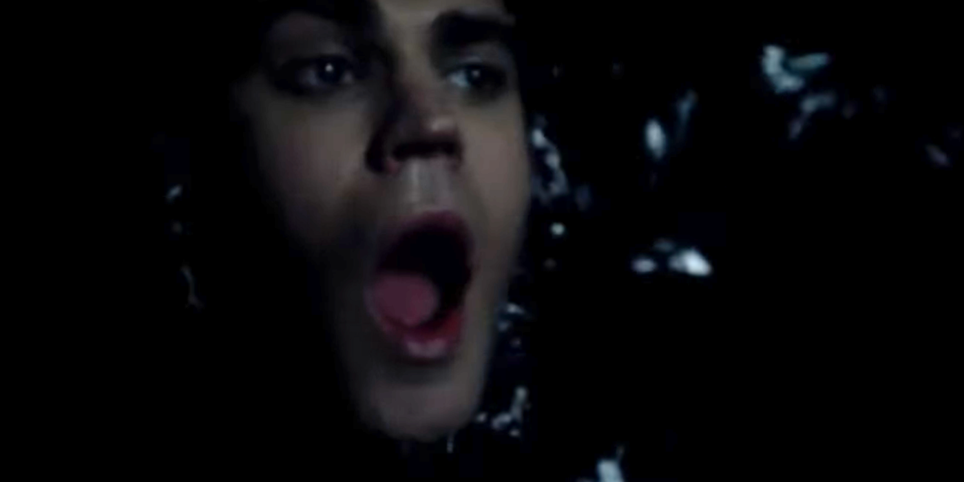 Stefan screaming in The Vampire Diaries