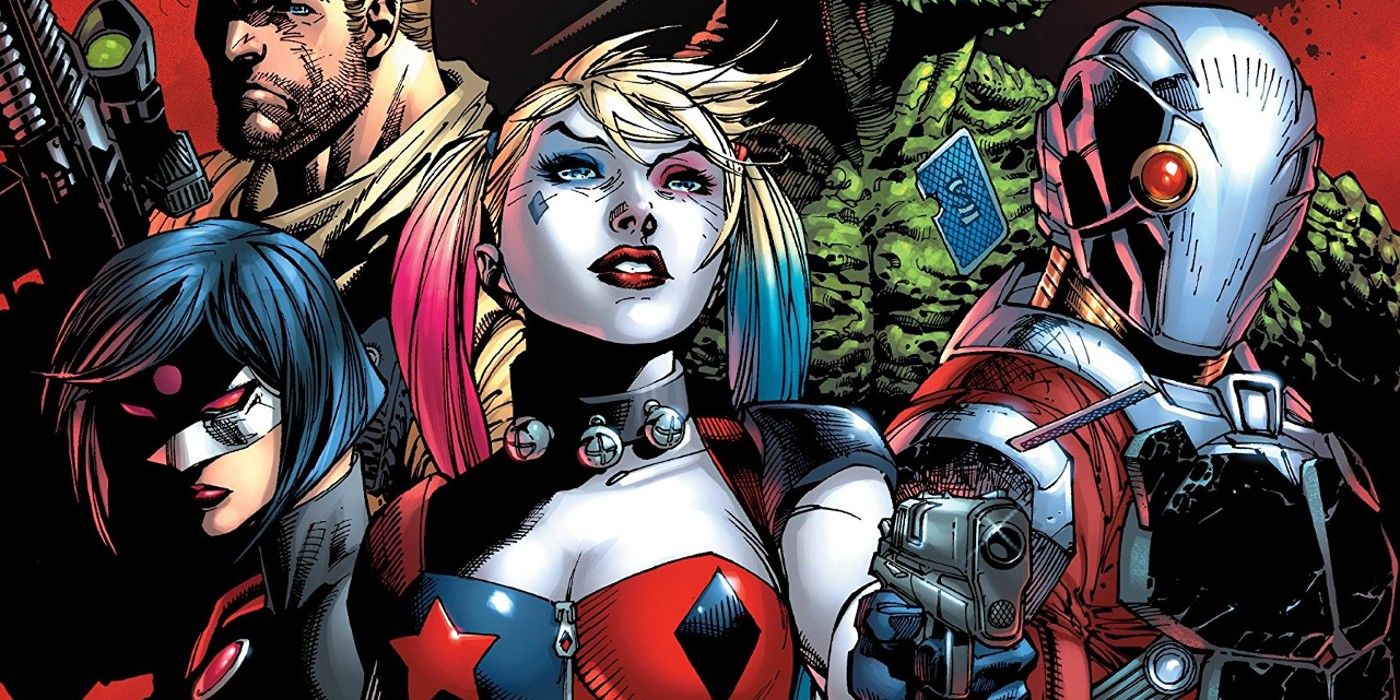 Harley Quinn aparece com o Esquadrão Suicida na DC Comics.