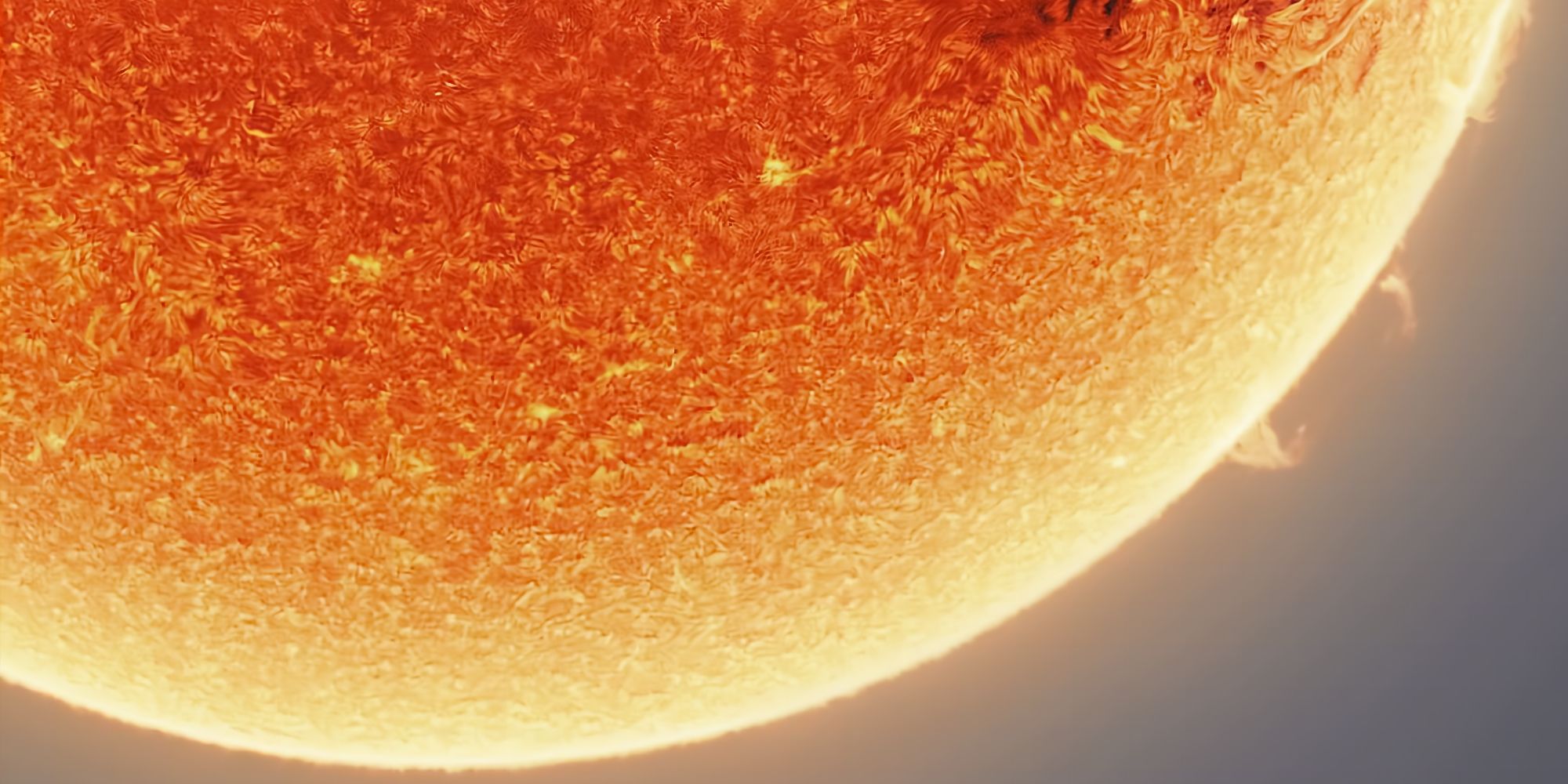Detailed photo of the Sun