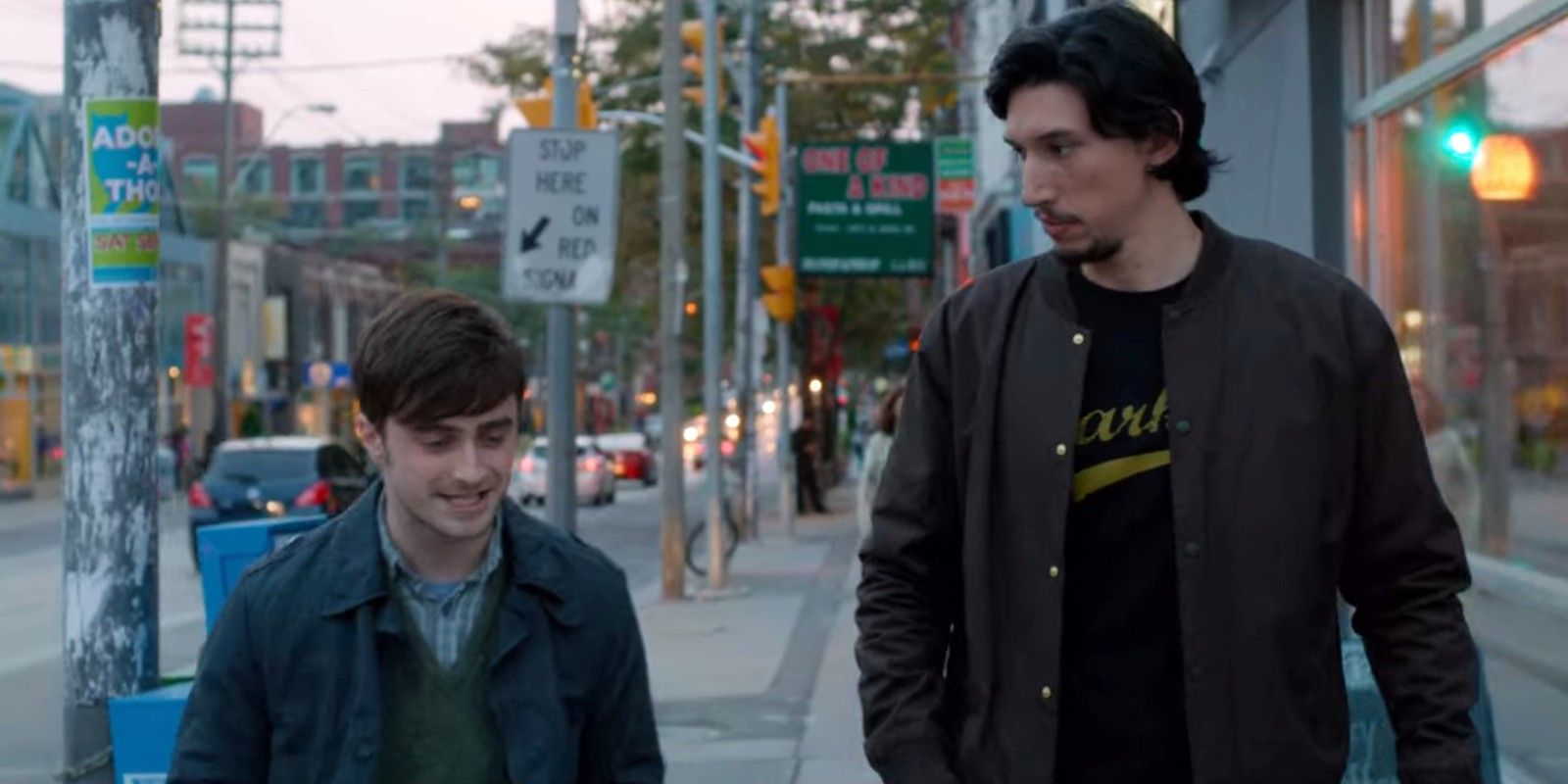 Adam Driver and Daniel Radcliffe in The F Word What If