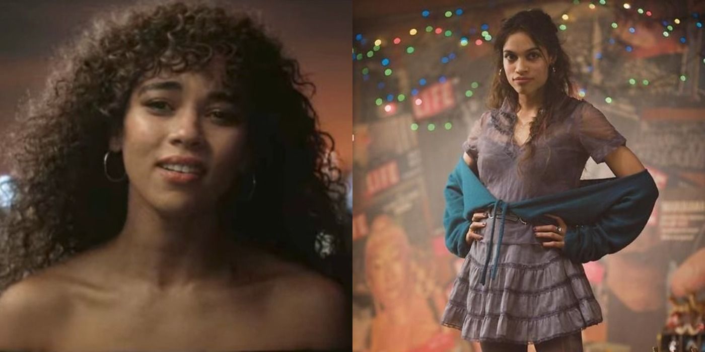 Split image showing Susan in tick, tick, BOOM!, and Mimi in RENT