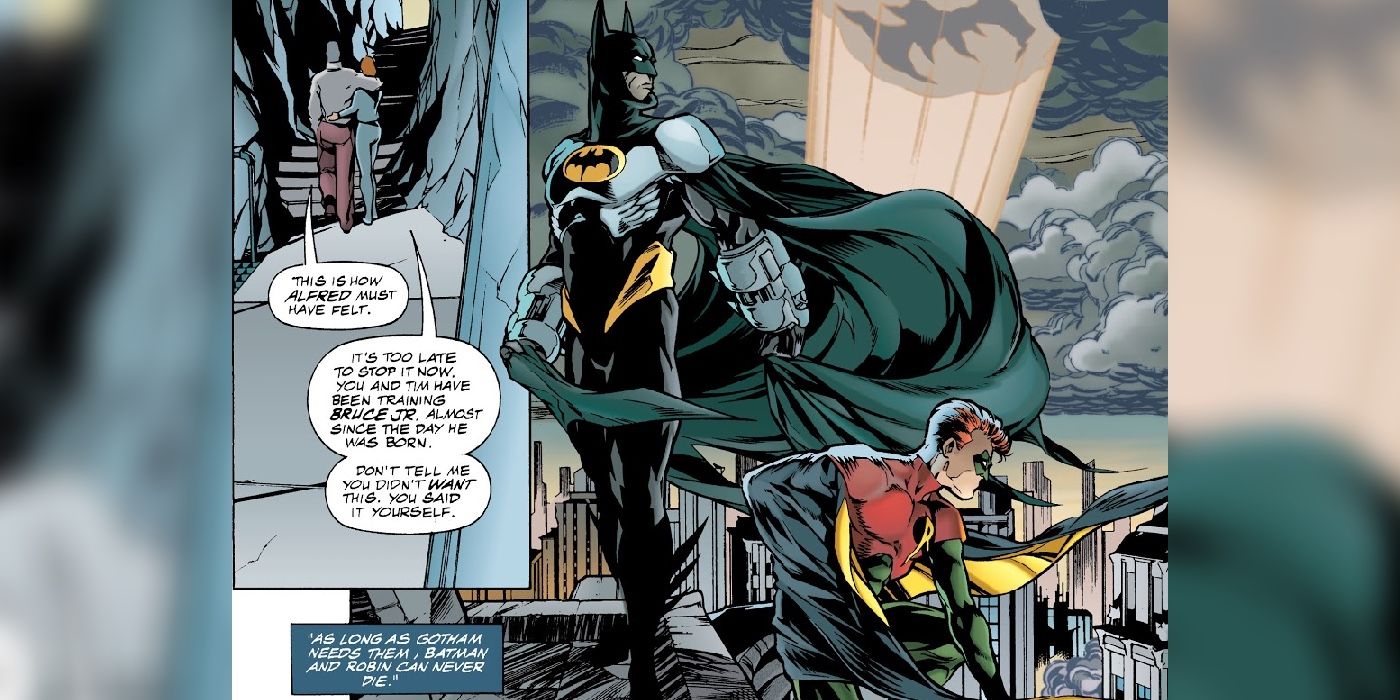 Tim Drake and Bruce Junior