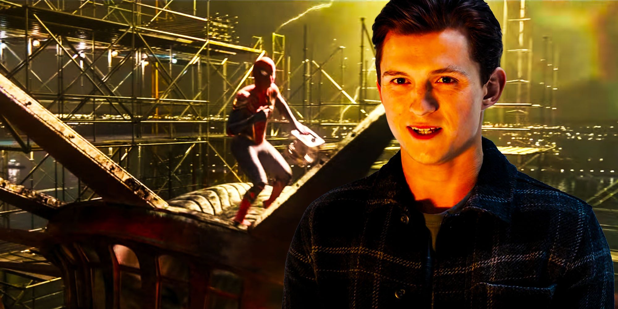 why is the statue of liberty gold in spiderman no way home