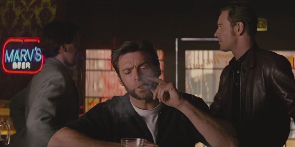 Eric and Charles meet Logan in a bar in X-Men: First Class