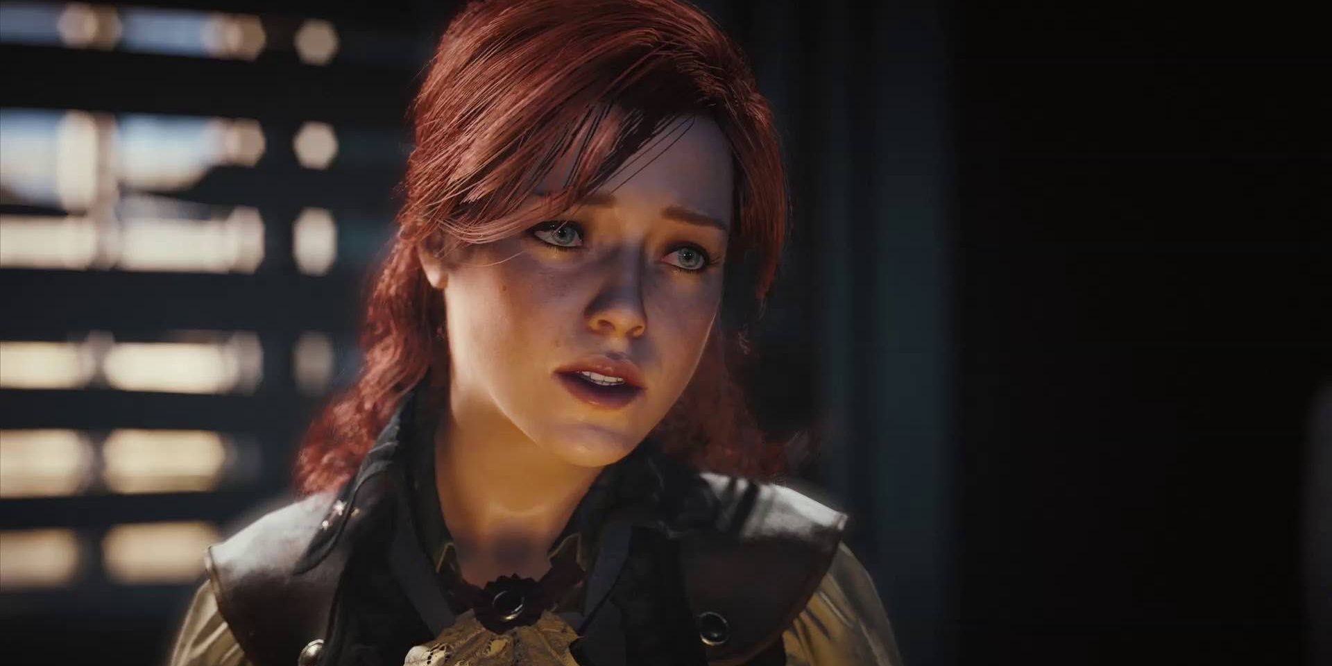Élise De La Serre talking to someone off screen in Assassin's Creed Unity
