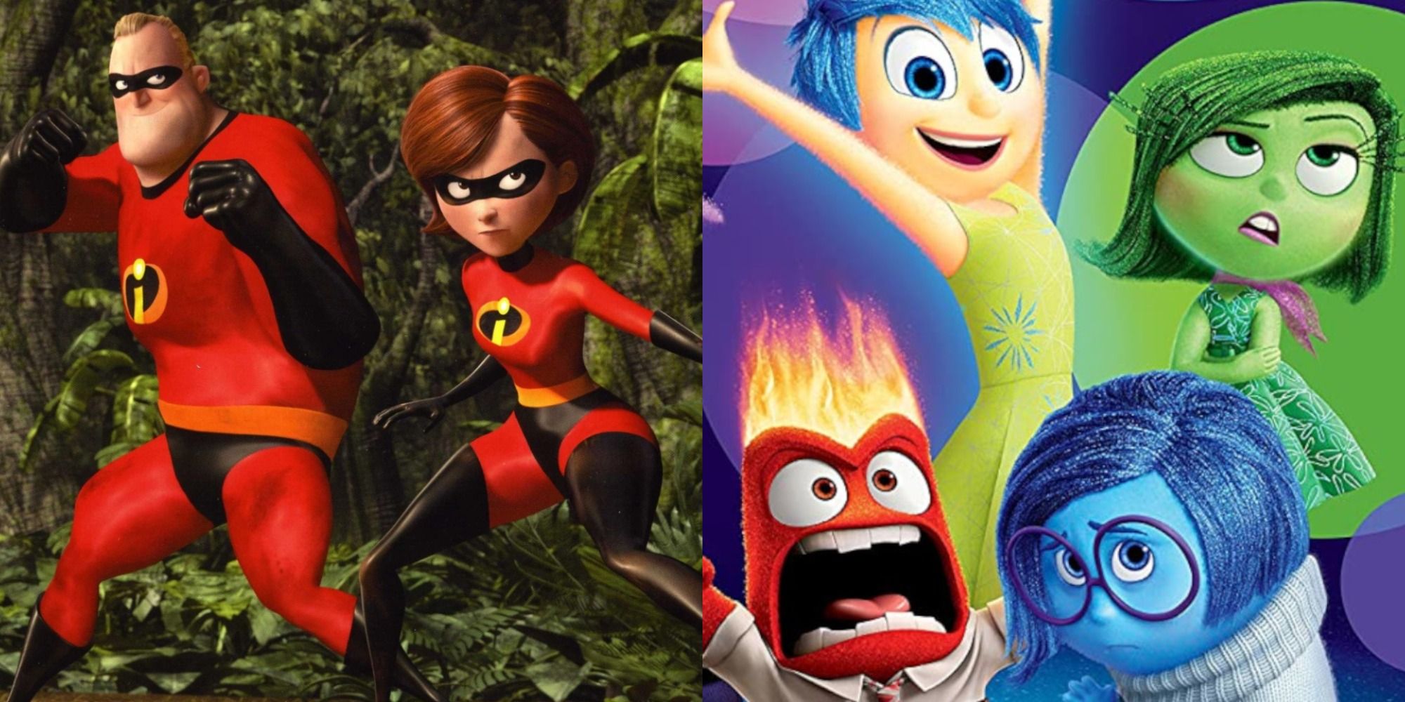 The Incredibles and Inside Out