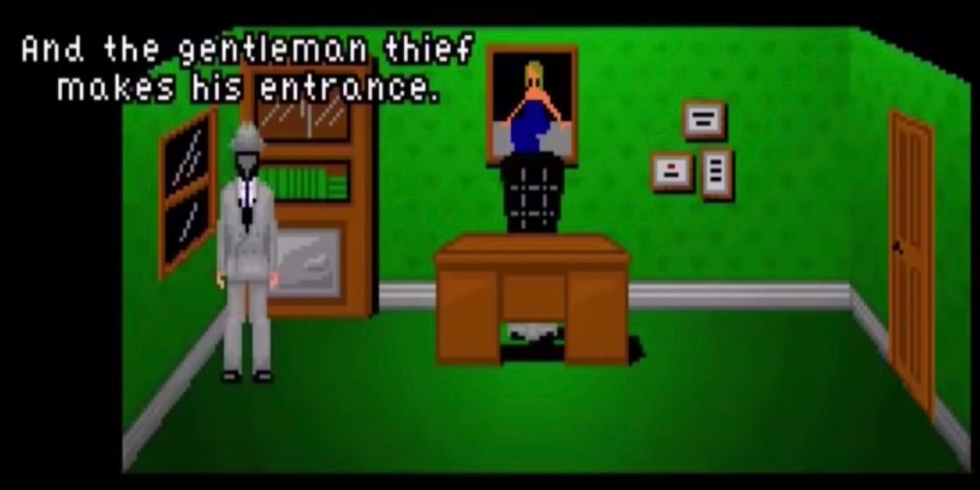 The gentleman thief Trilby enters the DeFoe Manor at the start of the first game in the Chzo Mythos: 5 Days A Stranger