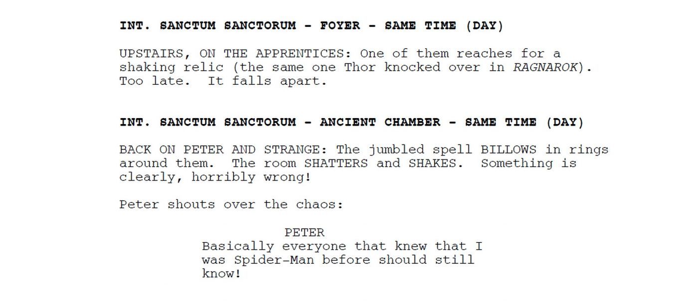 Spider-Man: No Way Home Thor: Ragnarok Easter Egg Confirmed By Script