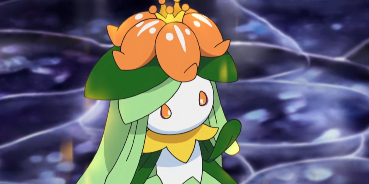 A Lilligant Pokémon with its flower crown