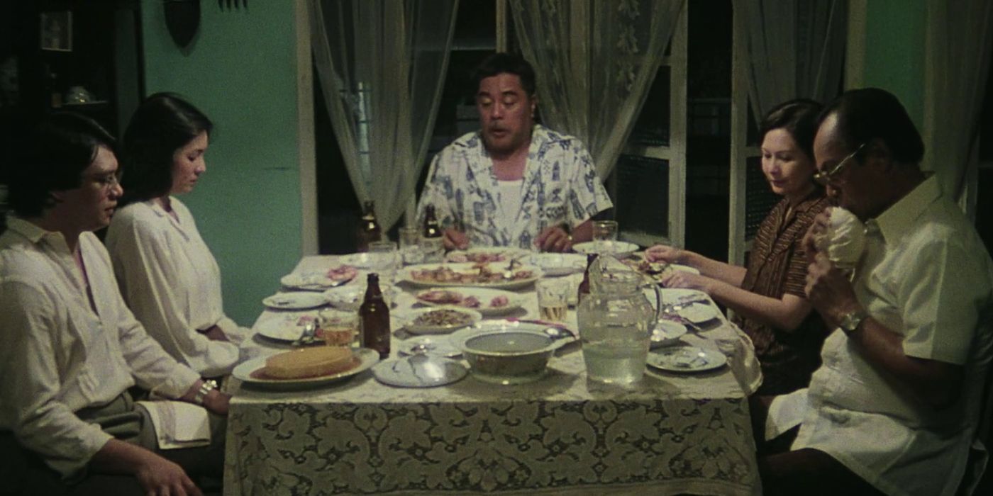 A family having dinner at home in Blink Of An Eye.