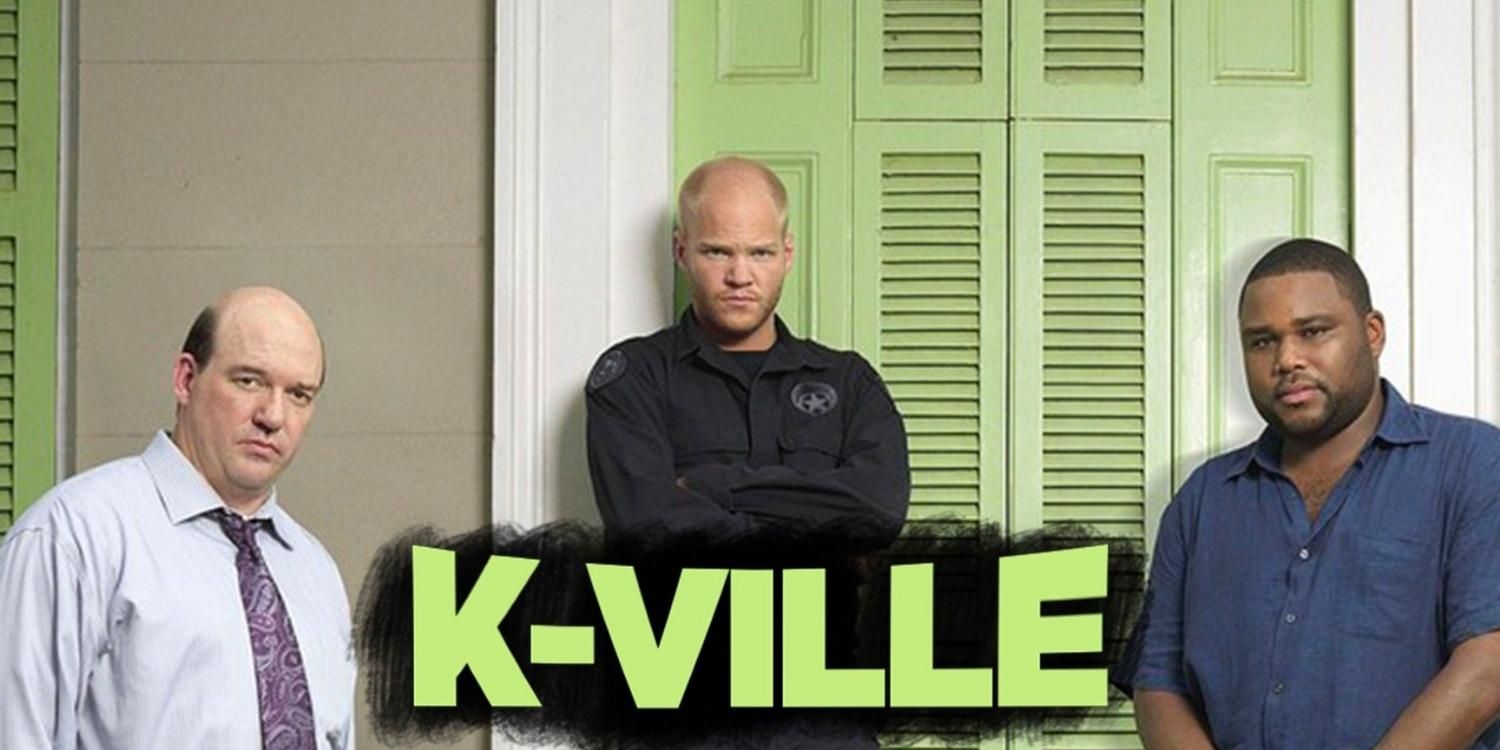 A promo image for K-ville with the characters against shuttered windows