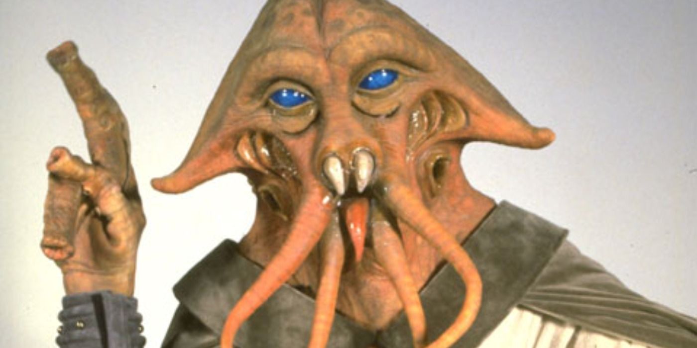 A promotional image of Tessek from Return of the Jedi.