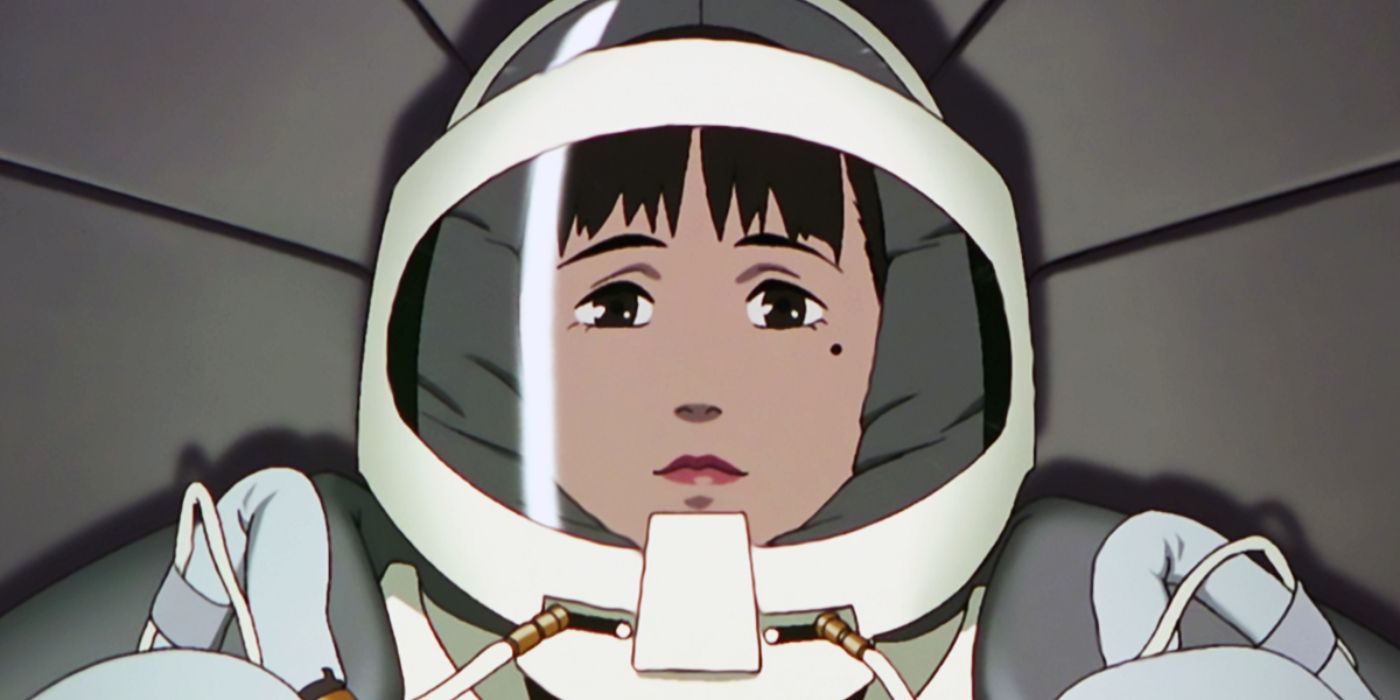 A woman in a spacesuit in Millennium Actress