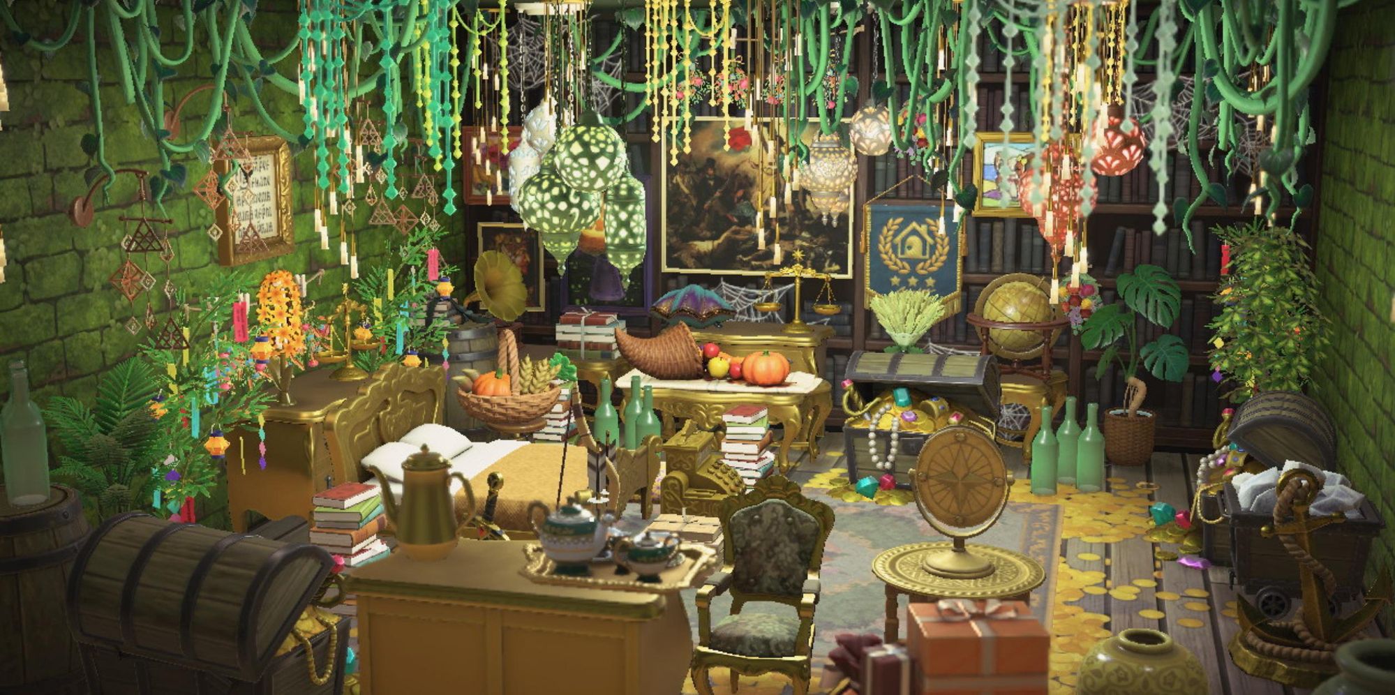 Reddit user Rose_moji recreated Howl's room from Howl's Moving Castle in Animal Crossing.