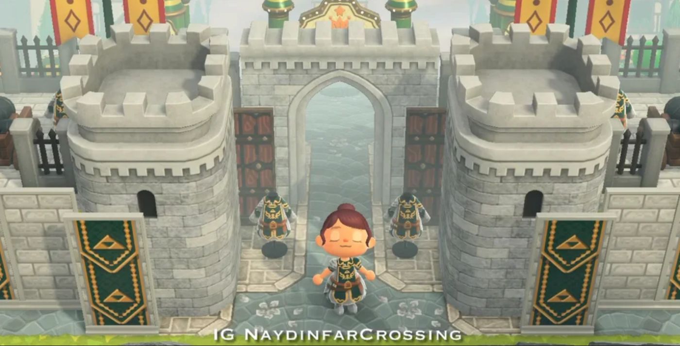 Reddit user Naydinfar-Crossing created Ocarina of Time&rsquo;s Hyrule Castle Town in Animal Crossing.