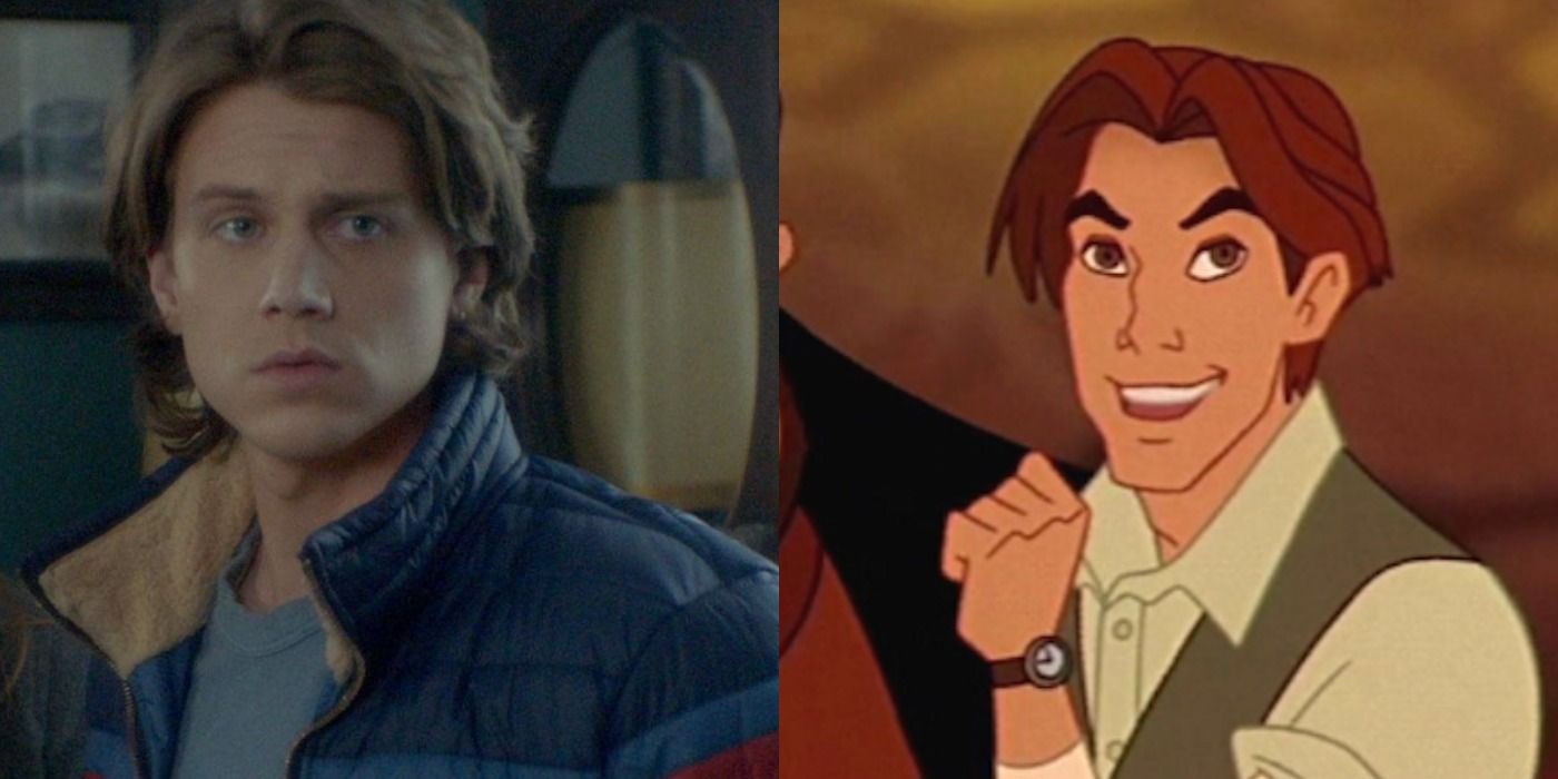 A split image features Ace in Nancy Drew and Dimitri in Anastasia