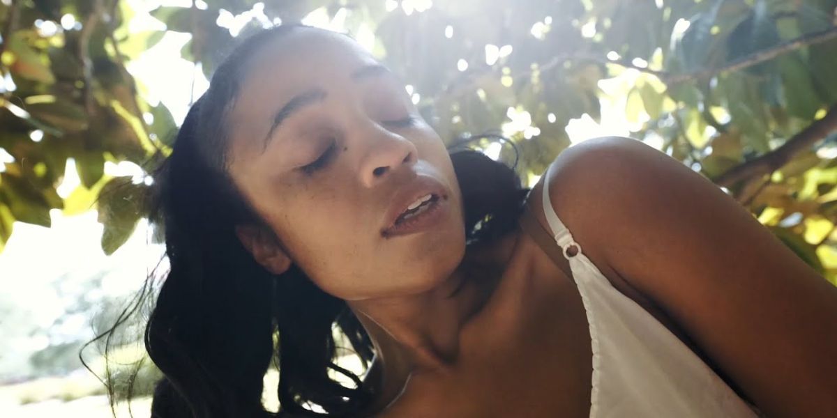 Adia Victoria with her eyes closed in the video for Magnolia Blues