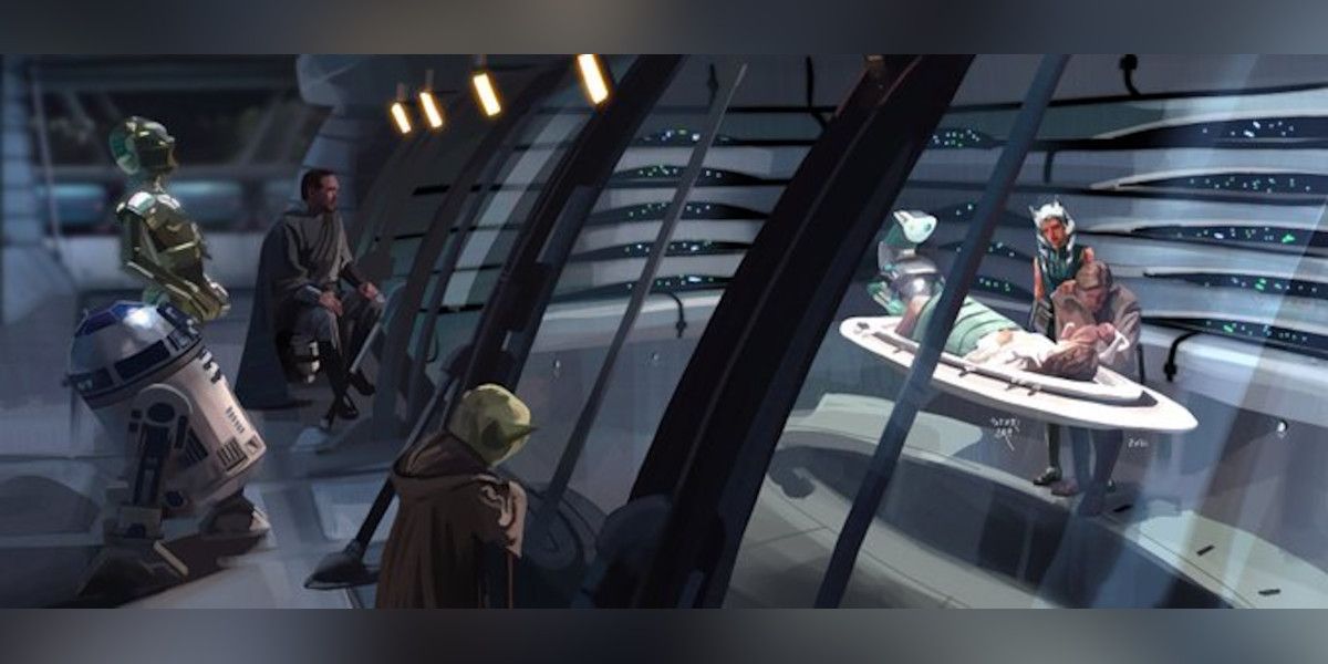 Ahsoka Tano at Luke and Leia's Birth Featured