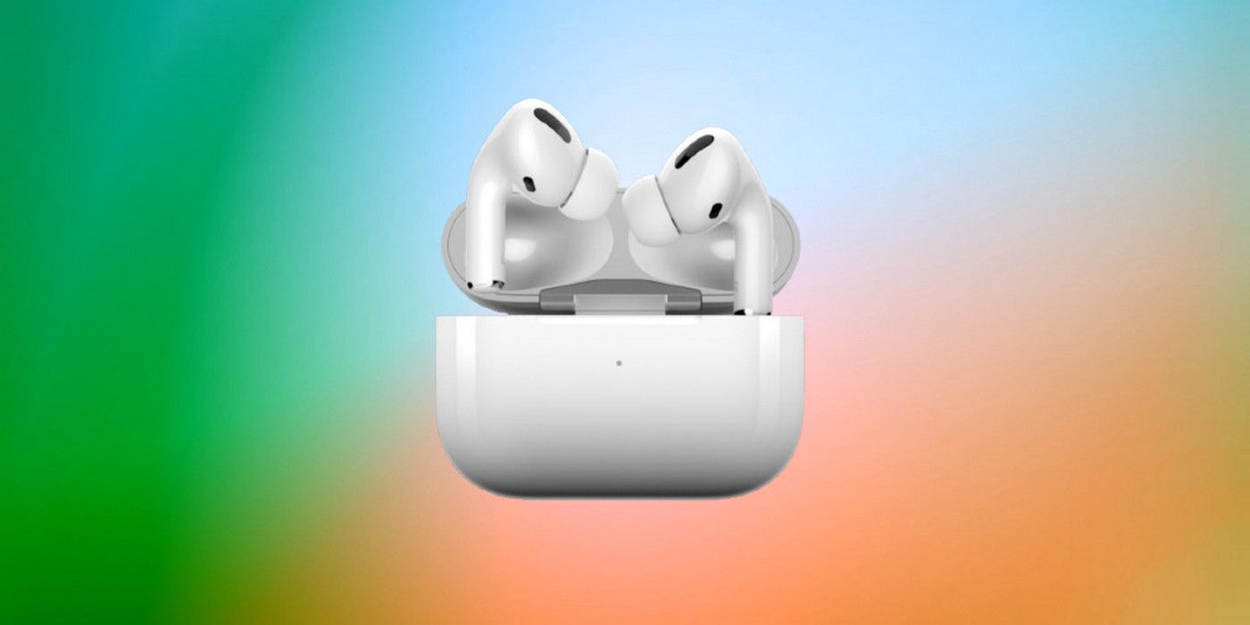 AirPods Pro over gradient background