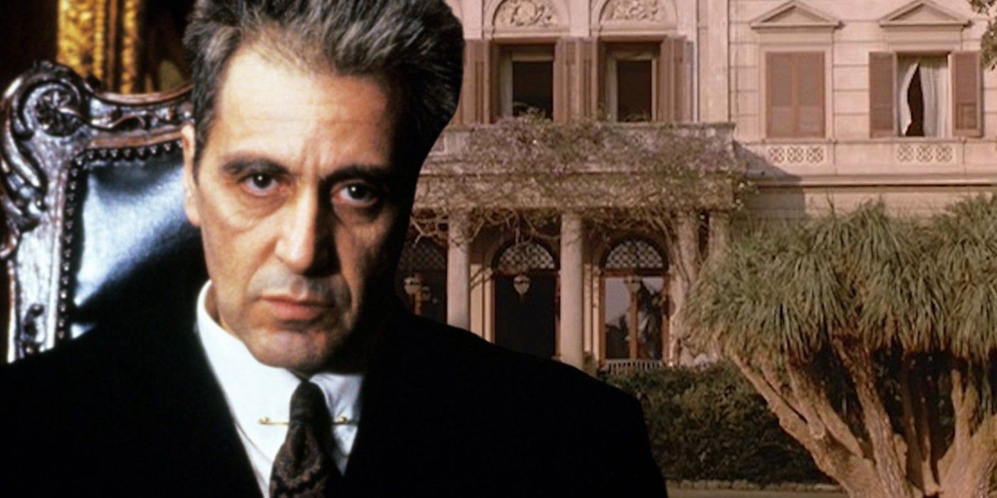 Al Pacino and the castle from Godfather 3