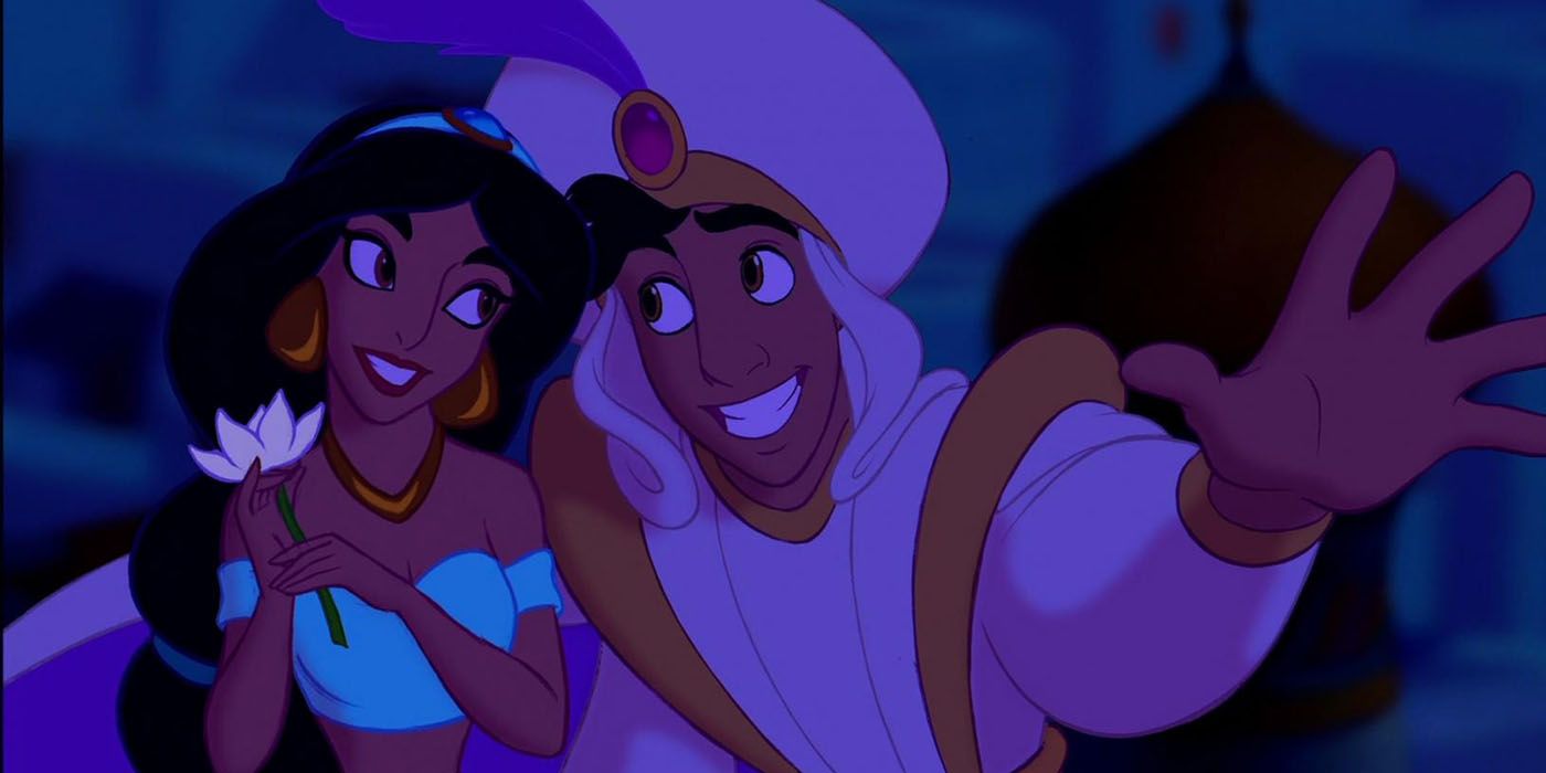 Aladdin and Jasmine sing A Whole New World