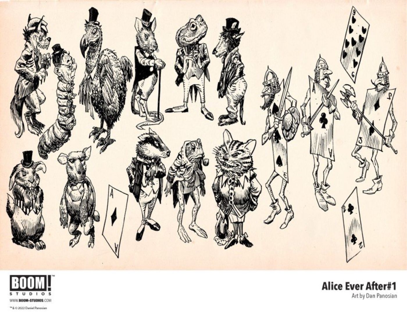Alice Ever After character sketches