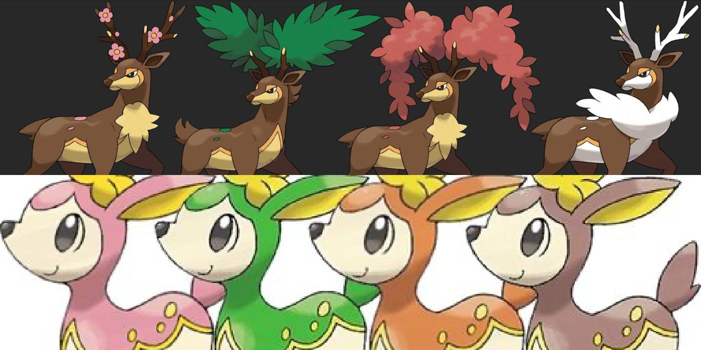 All Sawsbuck and Deerling forms