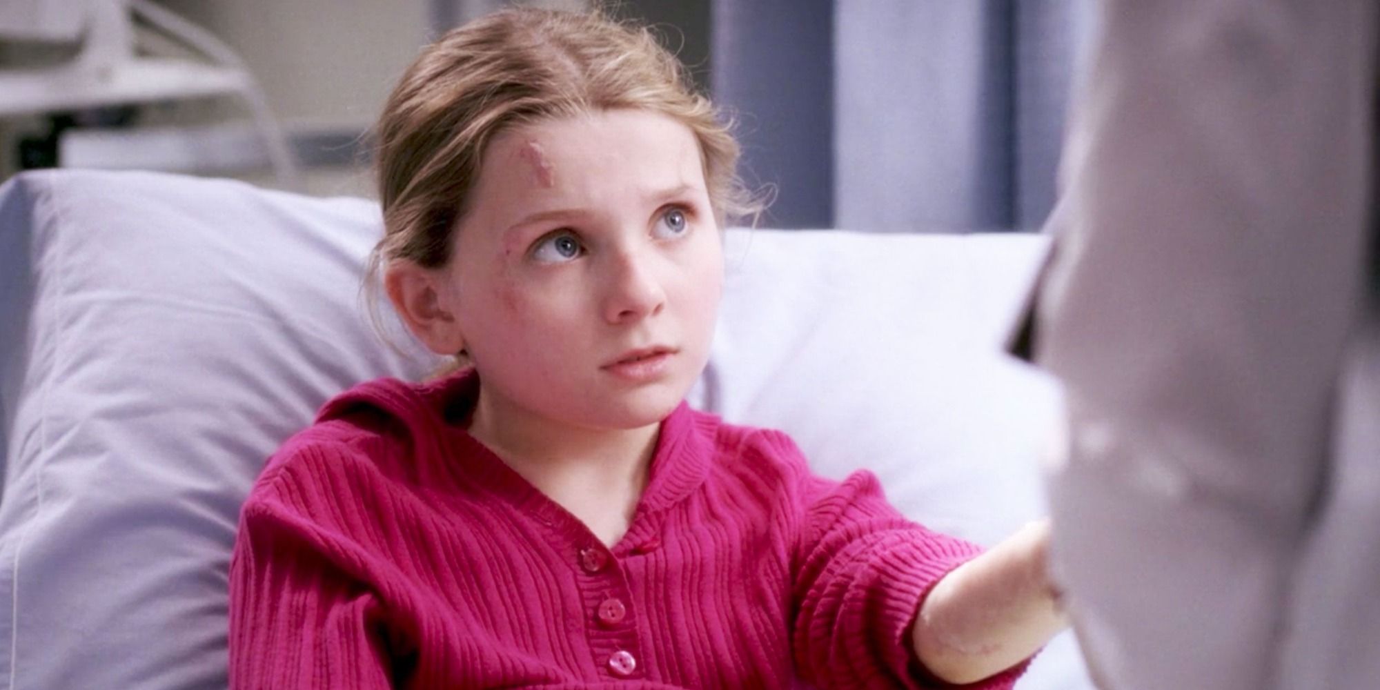 An image of Abigail Breslin's character, Megan, in Grey's Anatomy