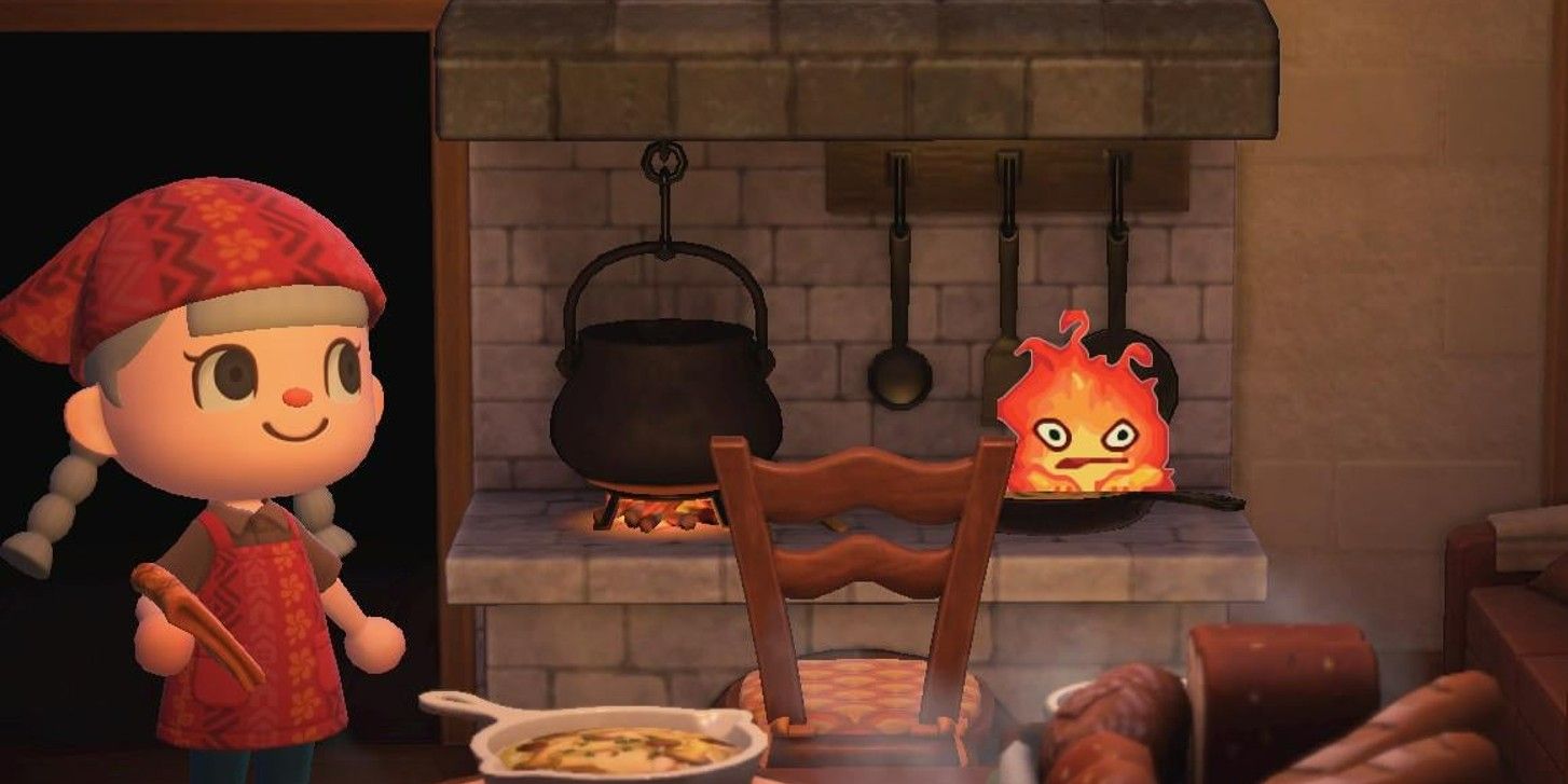 Animal Crossing Howls Moving Castle Calcifer Kitchen Design