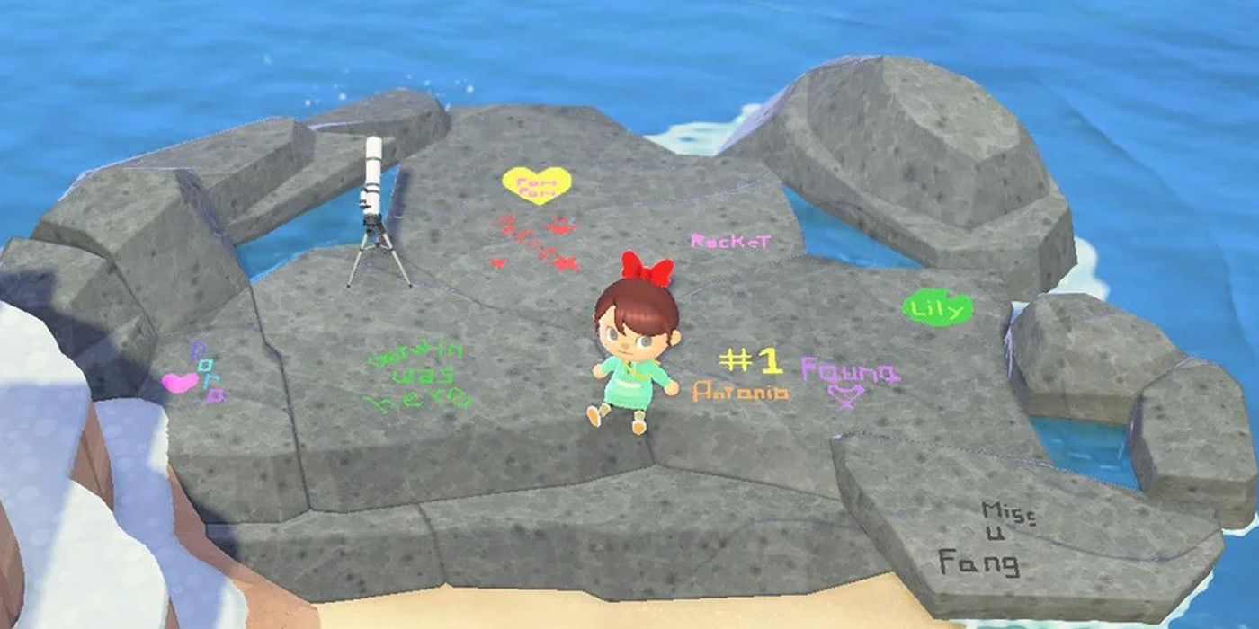 Animal Crossing New Horizons Villager Signature Rock