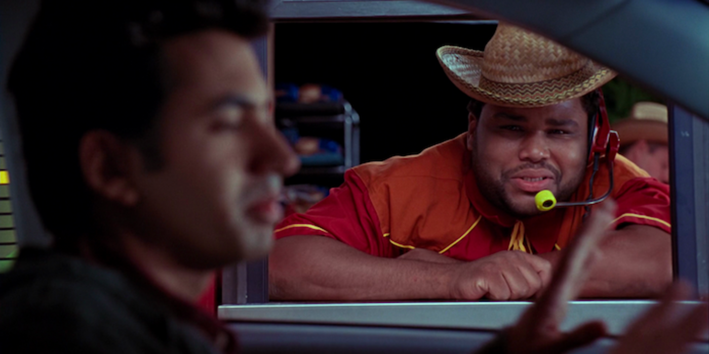 Anthony Anderson looks at Kumar from a drive-thru window