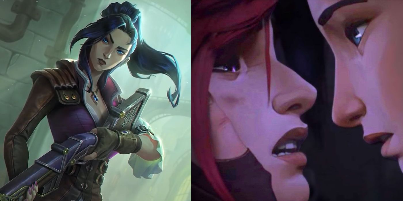 collage of Caitlyn and Caitlyn and Vi