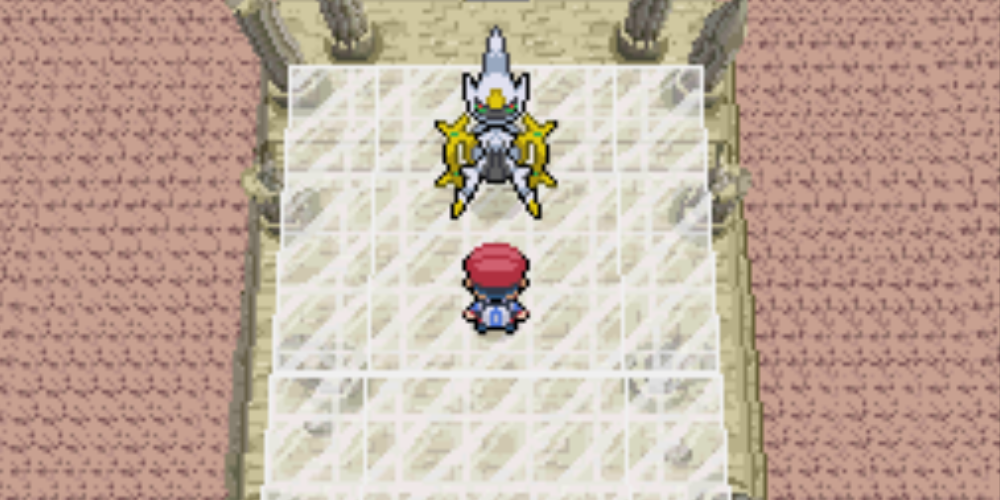 Arceus in Hall of Origin in Pokemon Diamond and Pearl